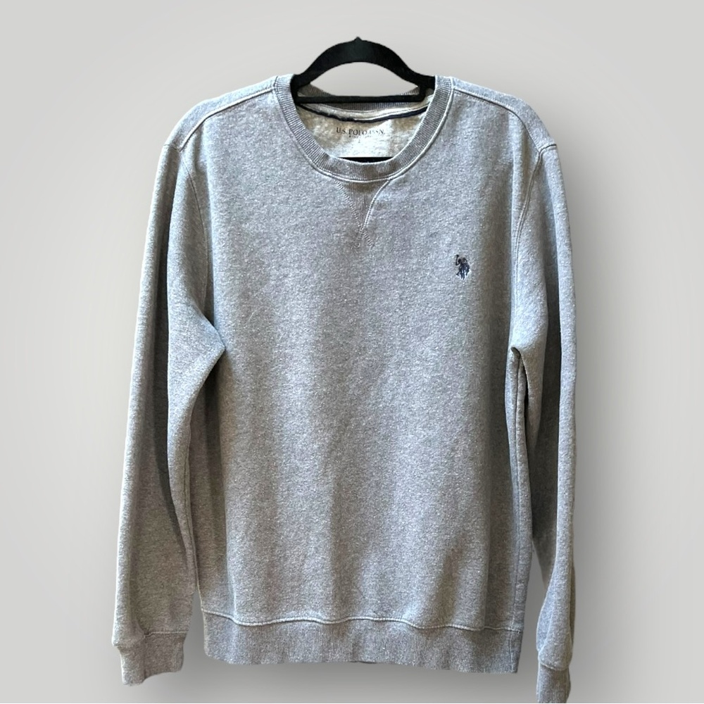 US POLO ASSN Gray Sweatshirt Crew